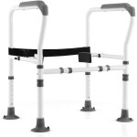 Cadres de scurit pour toilettes pour personnes ges, rbarre d'appui avec h65, 5 - 78 cm, rehausseur ...