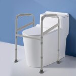 Cadre de toilette r�glable 200 kg - aide au rel�vement des toilettes - cadre de support pour toilettes ...