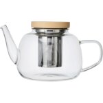 La cafetire thire rialto of verre avec filtre et couvercle lgant of bois, thire of verre borosilicat ...