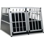 Cage pour chien � double porte - abri pour chien 94 x 88 x 69 cm 611205