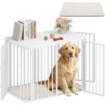 Cage pour chien, cages d'int�rieur avec coussin, design moderne � portes multiples, table d'appoint en ...