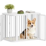 Cage pour chien, cages d'int�rieur avec coussin, table d'appoint