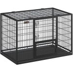 Cage pour chien lourd 107 x 70 x 749 cm pour chiens de taille grande et moyennet anti - fugue double ...