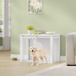 Cage chien pour la maison avec porte coulissante, 2 portes