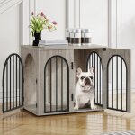 Cage pour chiens, niche moderne pour chiens int�rieur, 3 portes