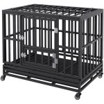 Mophorn - cage pour chien robuste de 38 pouces, niche pour chien indestructible, cage à 3 portes pour ... Mophorn - cage pour chien robuste de 38 pouces, niche pour chien indestructible, cage à 3 portes pour ...