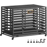 Cage pour chien robuste, taille xl, pour grands chiens, niche extensible, avec plateau et porte amovibles, ...