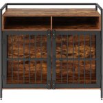 Mophorn - cage pour chien de style meuble de 41 pouces avec rangement cage pour chien en bois pour grande ... Mophorn - cage pour chien de style meuble de 41 pouces avec rangement cage pour chien en bois pour grande ...