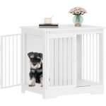 Cage pour chiens, table d?appoint, niche moderne pour chiens, cage pour chiots, maisonnette pour animaux, ...