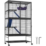 Mophorn - cage à furet en métal à roulettes de 164, 6 cm, 4 niveaux critter nation. idéal pour les petits ... Mophorn - cage à furet en métal à roulettes de 164, 6 cm, 4 niveaux critter nation. idéal pour les petits ...