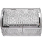 Cage de gril en acier inoxydable panier de gril roulant, maille ronde de gril de barbecue en acier inoxydable ...