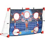 Cage de handball enfant 5 zones cibles - balle, pompe, piquets inclus - blanc rouge Cage de handball enfant 5 zones cibles - balle, pompe, piquets inclus - blanc rouge