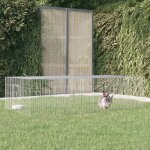 Design in - cage  lapin 2 panneaux 220x110x55 cm fer galvanis cfw27623