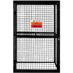 Cage m�tallique acier galvanis� - 57 x 116 x 184cm - rangement bouteilles de gaz butane propane - int�rieur ...