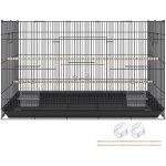 Cage à oiseaux de 30 pouces, grande cage en métal pour perruches, calopsittes, petits perroquets, inséparables ... Cage à oiseaux de 30 pouces, grande cage en métal pour perruches, calopsittes, petits perroquets, inséparables ...