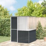 Torana - cage pour oiseaux anthracite 154 x 154 x 200 cm acier galvanis�