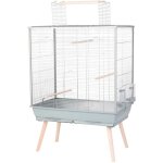 Zolux - cage  oiseaux surleve nolife - pour perruche, calopsitte, canari - 81 x 48 x 130 cm - vert ...