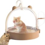 Cage transport portable pour hamsters nains avec bouteille d'eau et a�ration