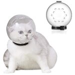 Fei yu - cagoule pour chat sphrique anti - morsure respirante transparente anti - lchage masque protection ...