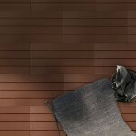 Caillebotis embo�table lot de 6 pi�ces, royal marron clair 60 x 30 cm - 1 m�