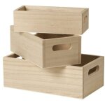Caisse en bois 3 pi�ces