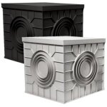 Caisse enregistreuse en polypropylne - 300 x 300 mm gris