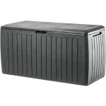 Caisse de jardin - 116, 6 x 47 x 59, 5 cm - en plastique - 290 l - avec poignées et fermeture - pour ... Caisse de jardin - 116, 6 x 47 x 59, 5 cm - en plastique - 290 l - avec poignées et fermeture - pour ...