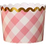 Caissettes � cupcakes roses, format standard, � pois dor�s, lot de 50, id�ales pour une baby shower ou ...