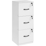 Caisson de bureau  3 tiroirs meuble de rangement de document support d?imprimante 3 tiroirs verrouillables ...