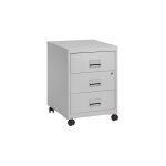 Caissons mobiles - 3 tiroirs - aluminium