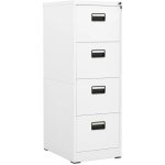 Dcoshop26 - caissons  tiroirs meuble de bureau avec 4 tiroirs et 1 serrure 46 x 62 x 133 cm en acier ...