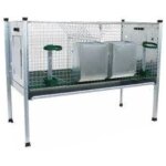 Cala 200016 ropet clapier à lapins deux compartiments d'engraissement cm102x51x42 / 80 Cala 200016 ropet clapier à lapins deux compartiments d'engraissement cm102x51x42 / 80