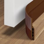 Cale - porte anti - courant d'air, isolant, joint d'�tanch�it�, anti - bruit, adh�sif puissant, marron(1 ...