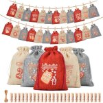 Calendrier de l'avent 2024 � remplir pour enfants, femmes, hommes, sacs de calendrier de l'avent, calendrier ...