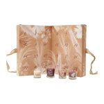 Calendrier de l'avent 24 bougies parfumes 'nature' 30cm marron
