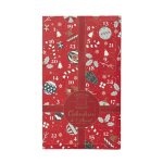 Calendrier de l'avent 24 bougies parfumes & photophore 'nol' 37cm rouge