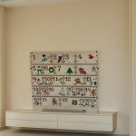 Calendrier de l'avent en bois avec 24 tiroirs, compte � rebours de no�l 24 jours, d�coration de no�l ...