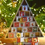 Calendrier de l'avent en bois � personnaliser