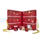 Calendrier de l'avent bougies & surprises  nol  33cm rouge