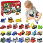 Calendrier de l'avent de noël, jouet de calendrier de compte à rebours de noël, 24 pièces, camion de ... Calendrier de l'avent de noël, jouet de calendrier de compte à rebours de noël, 24 pièces, camion de ...