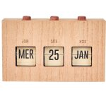 Calendrier flip flap deco effet bois Calendrier flip flap deco effet bois