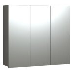Calicosy - armoire de toilette 3 portes miroir l90 cm - purebliss