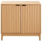 Calicosy - buffet 2 portes avec fa�ades effet vague l80 cm - bologne