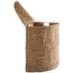 Calicosy - panier à linge d'angle en jacinthe d'eau - h66 cm Calicosy - panier à linge d'angle en jacinthe d'eau - h66 cm