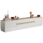 Calicosy - meuble tv 2 portes et 2 tiroirs utopia - l205 cm Calicosy - meuble tv 2 portes et 2 tiroirs utopia - l205 cm