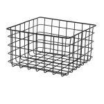 Calicosy - panier filaire noir petit mod�le - h16 cm