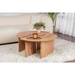 Calicosy - table basse - pin atlantique, style rustique, 90x90x41 cm id�ale pour salon et salle de s�jour ...