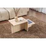 Calicosy - table basse en travertin, 40x80x40 cm, pour la maison