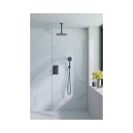 Fortifura - calvi ensemble de douche pluie encastrable - thermostatique - bras plafond - pommeau 25cm ... Fortifura - calvi ensemble de douche pluie encastrable - thermostatique - bras plafond - pommeau 25cm ...