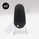 Came top42fgn - lot de 2 t�l�commandes 2 canaux noir pour automatisme came - fr�quence 433, 92 mhz code ...